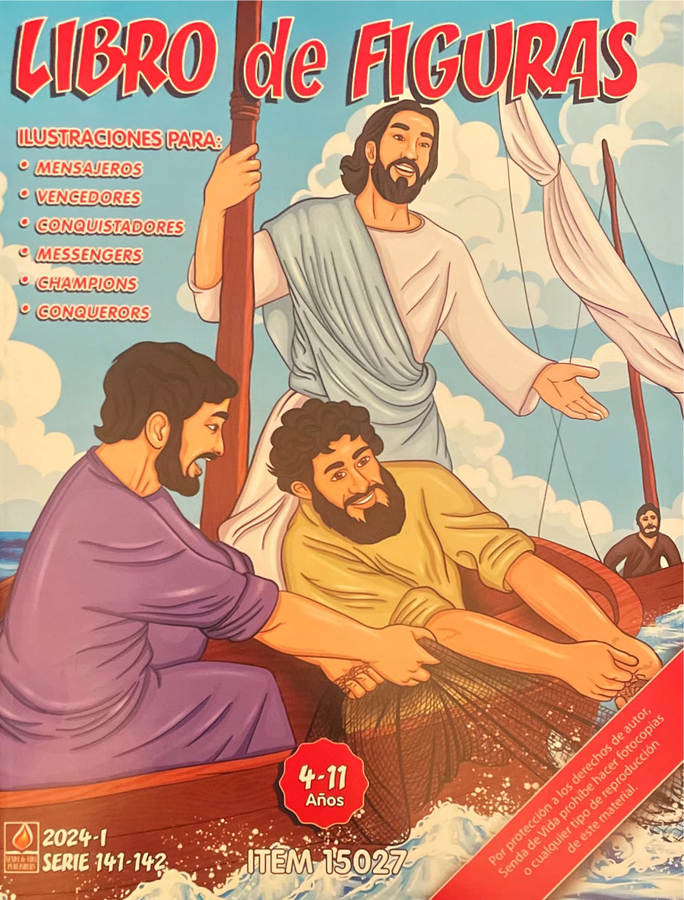 Senda de Vida - Mensajeros Maestro con Libro de Figuras - Edad 4-5 Años - Pre-Escolares Semestre 2024 - I