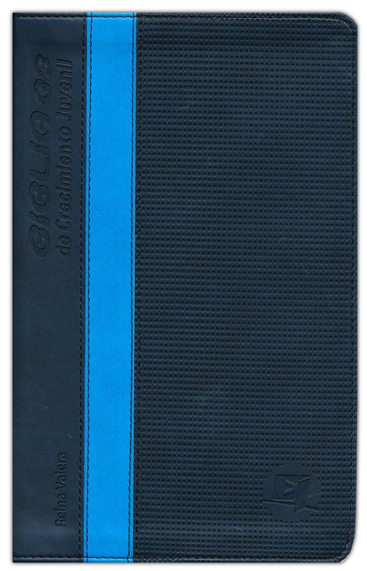 Biblia G3 de Crecimiento Juvenil - Reina Valera Revisada - Piel Dos Tonos Azul