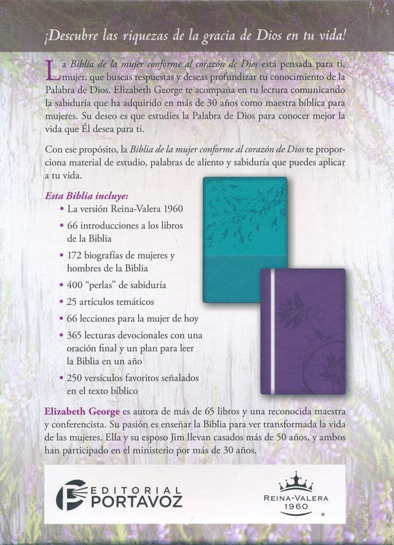 Biblia de la Mujer Conforme al Corazon de Dios - Con Indice