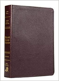 Biblia de Estudio del Expositor Jimmy Swaggart - Versión Textual Expositora - Color Vino Tinto Piel Reconstituida