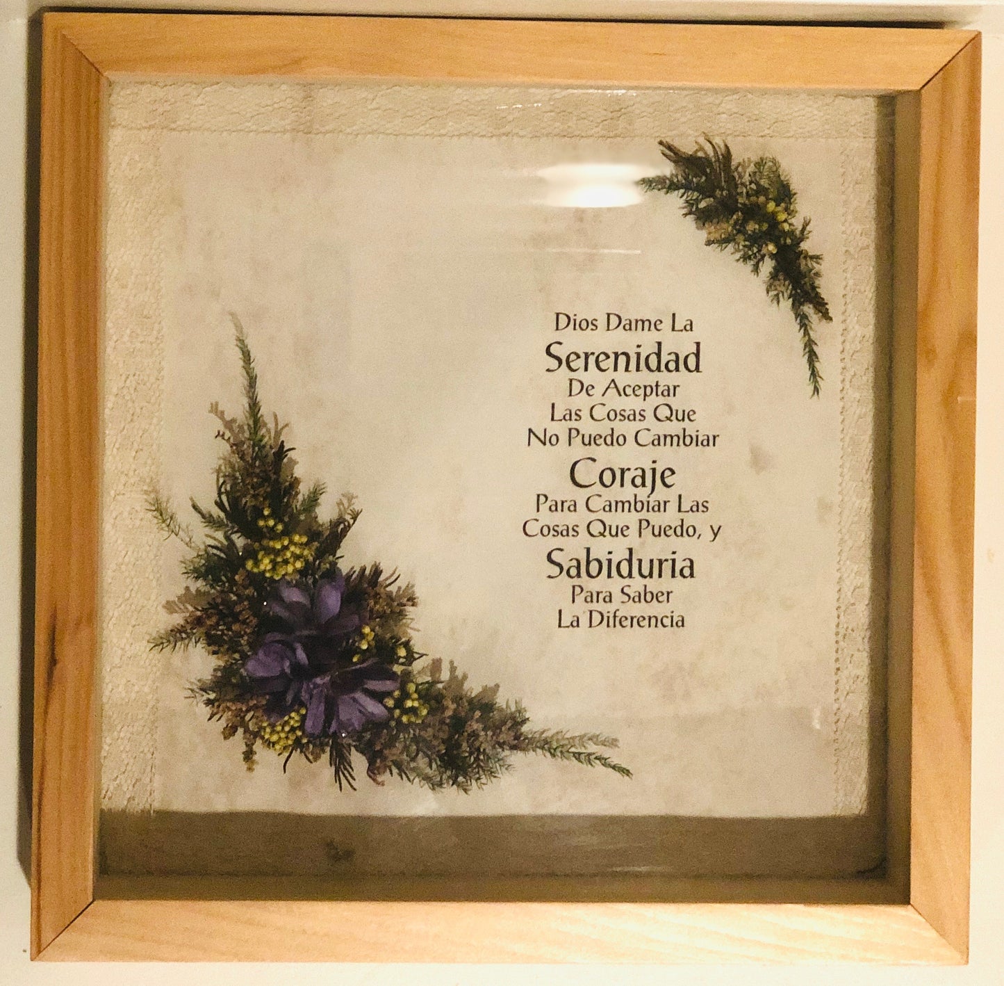 Serenidad - Cuadro de Marco de Madera