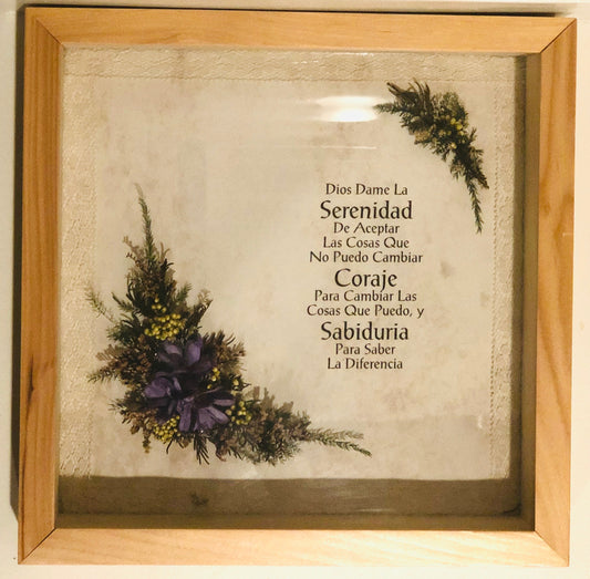 Serenidad - Cuadro de Marco de Madera