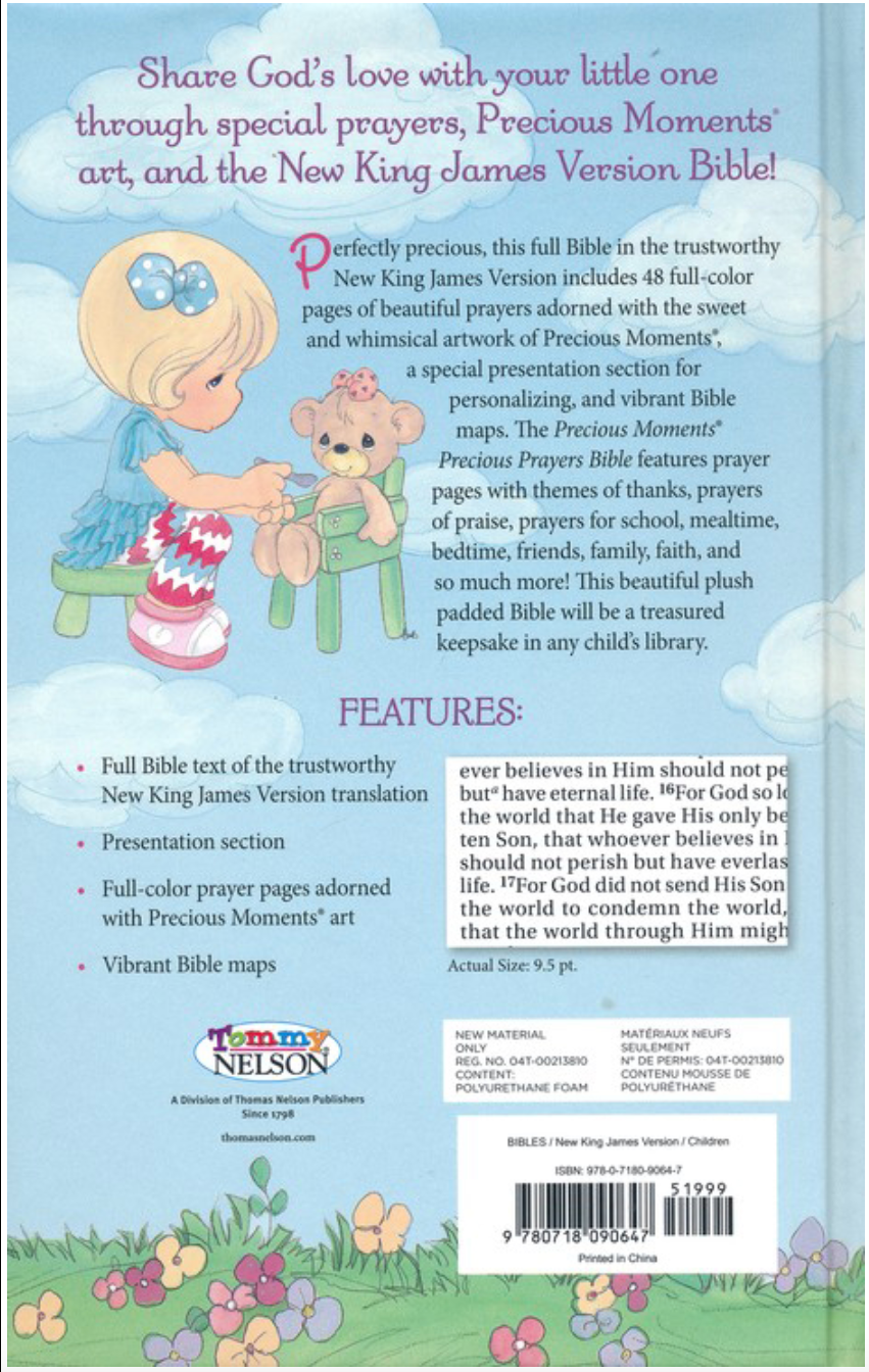 Precious Moments - Precious Prayers Bible - NKJV
