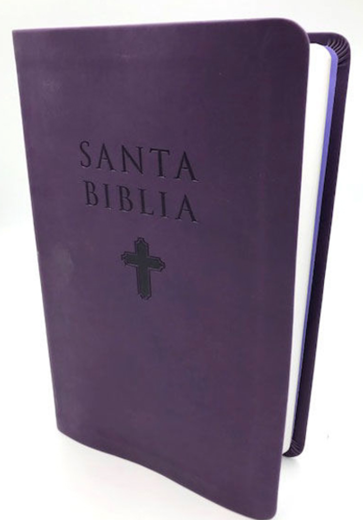 Santa Biblia Letra Grande Tamaño Personal - Color Purpura - Grupo Nelson