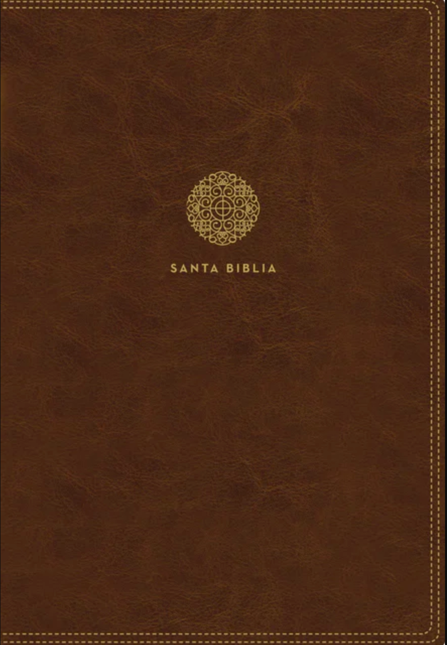 Santa Biblia Letra Super Gigante - RVR60 - Leathersoft Con Cierre Color Café, con Índice