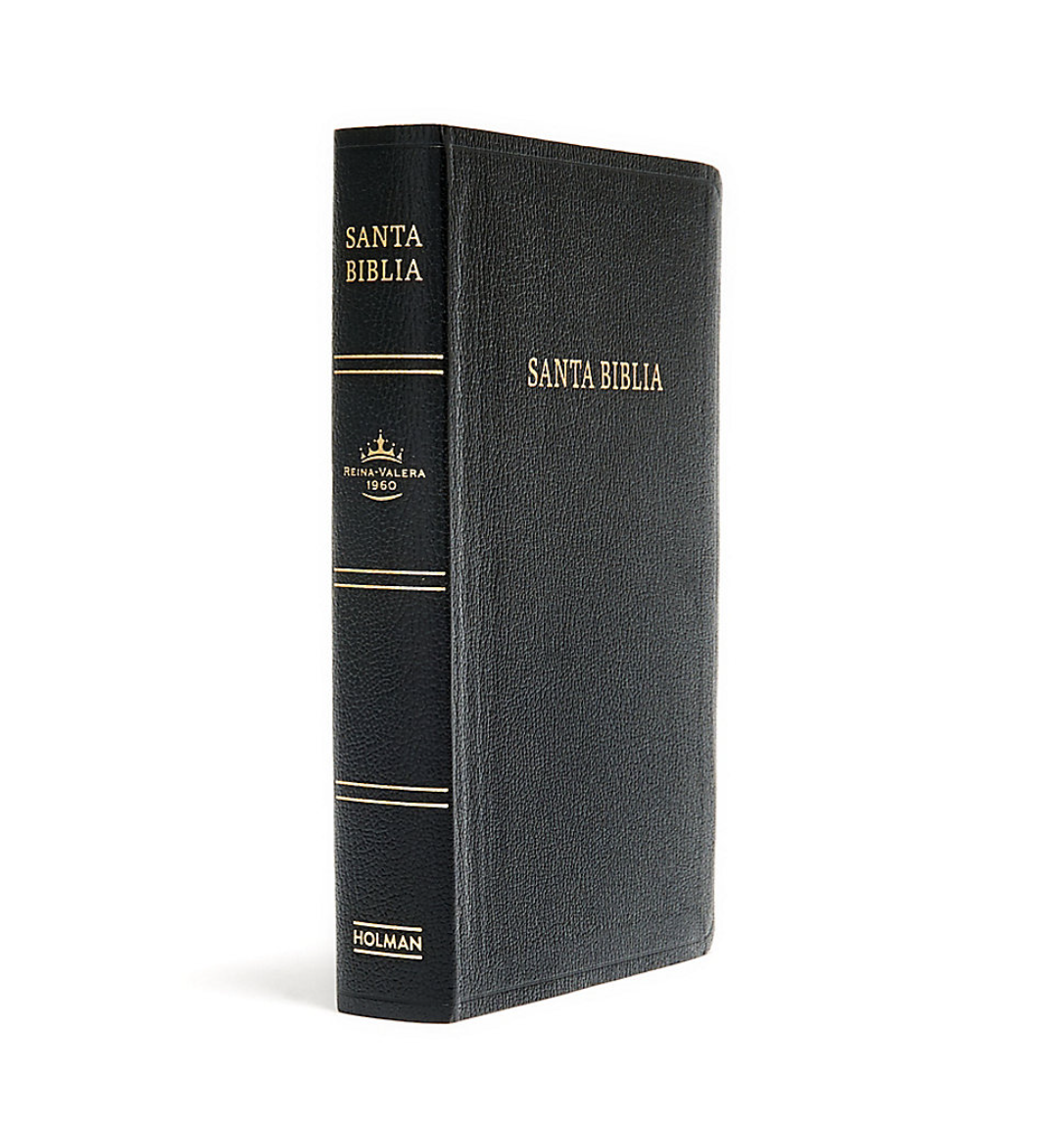 Biblia Letra Grande Tamaño Manual - RVR1960 - Negro, Imitación Piel con Índice