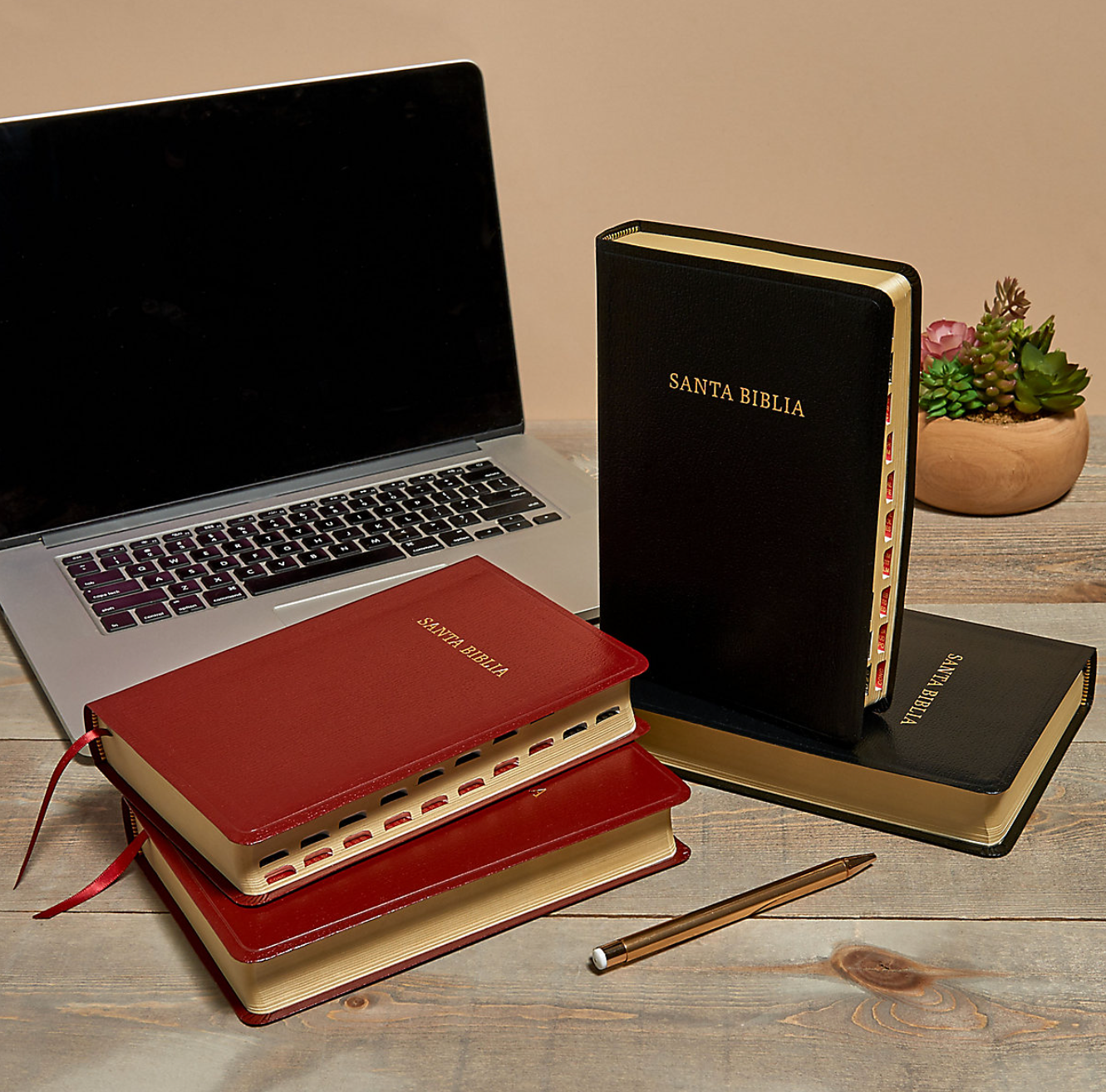 Biblia Letra Grande Tamaño Manual - RVR1960 - Negro, Imitación Piel con Índice