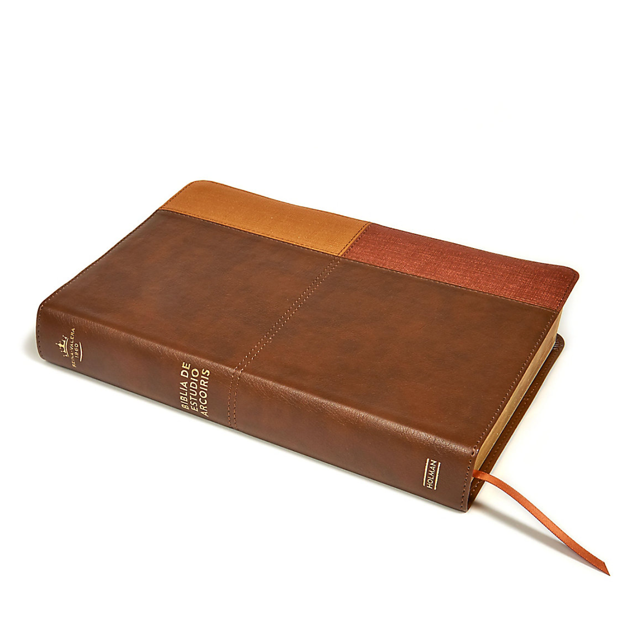 Biblia de Estudio Arcoiris - - RVR 1960 - Cocoa/Terracota Símil Piel con Índice