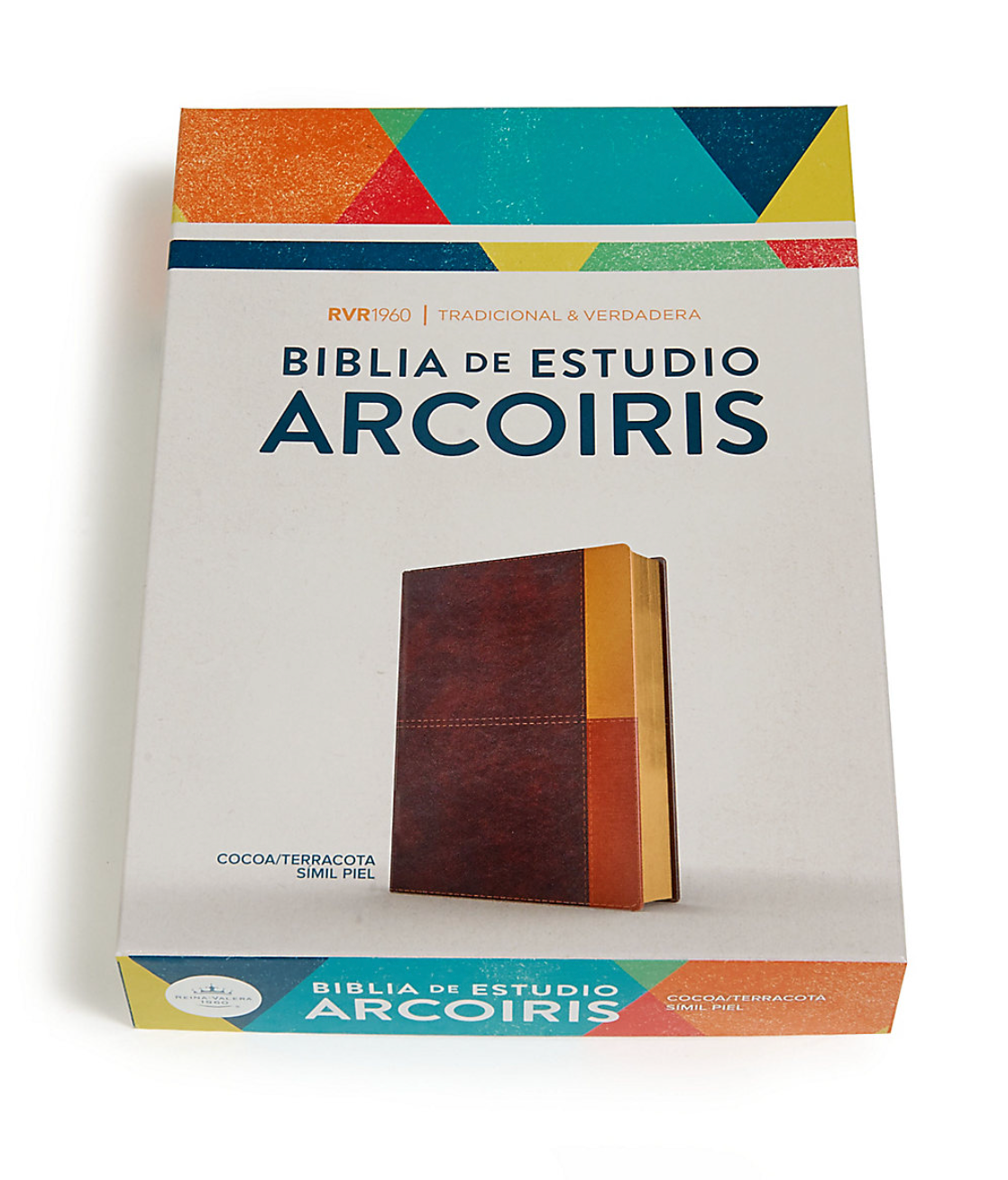 Biblia de Estudio Arcoiris - Cocoa/Terracota Símil Piel - RVR 1960