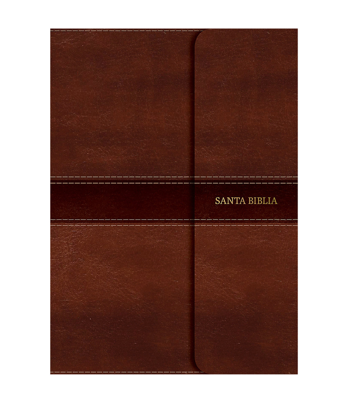 Biblia Compacta Letra Grande - RVR1960 - Marrón, Símil Piel y Solapa con Imán