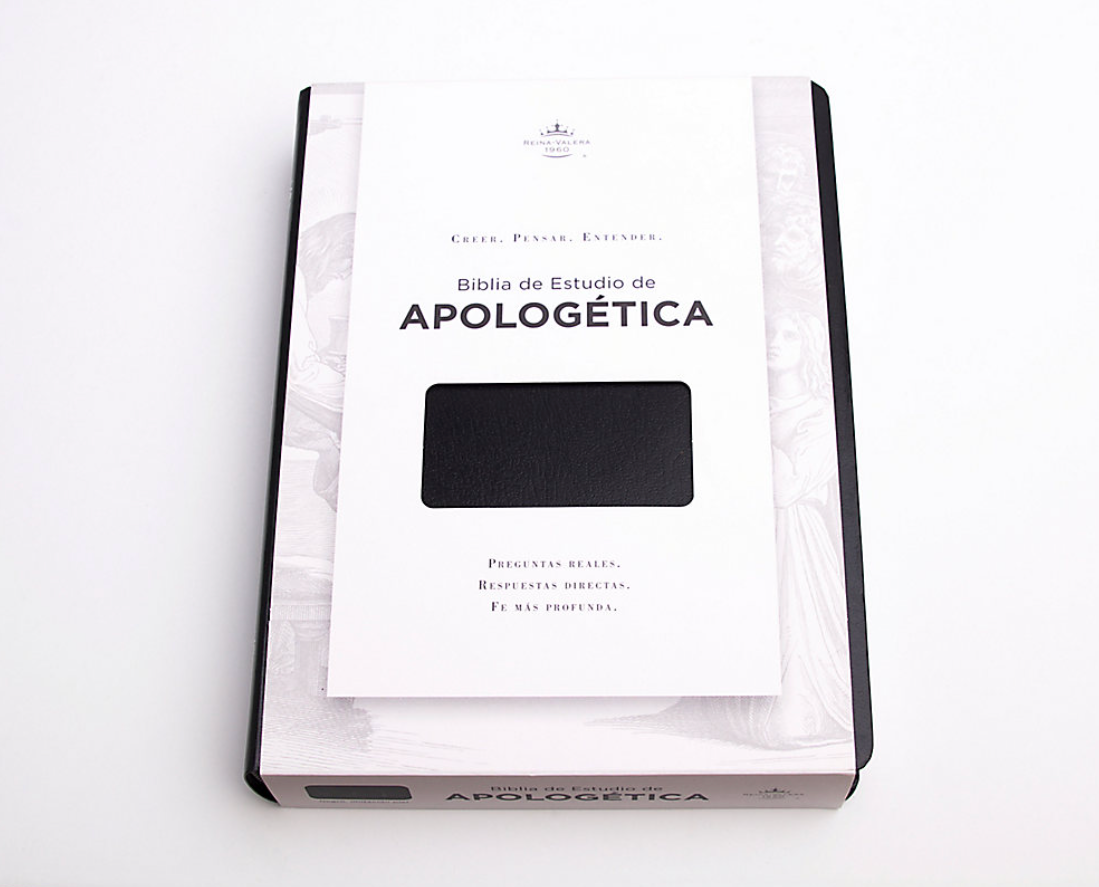 Biblia de Estudio de Apologética, Negro Imitación Piel - Holman