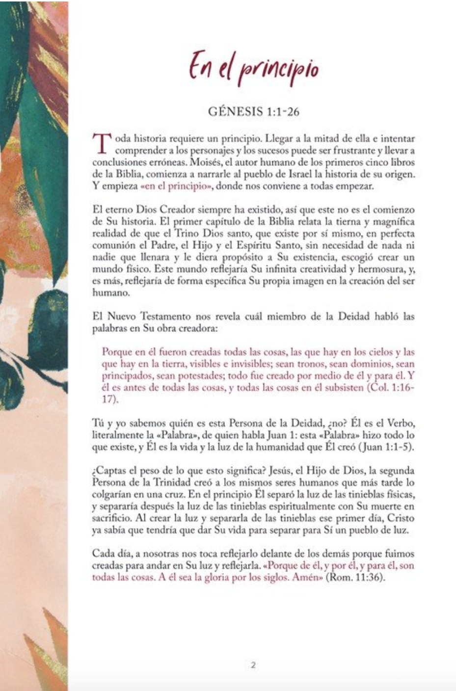 Biblia Centrada en Cristo - RVR1960- Floral Símil Piel