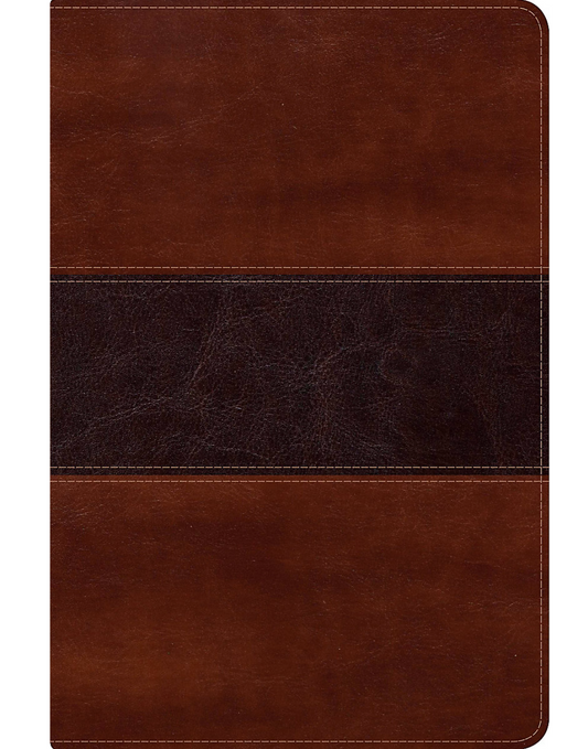 Biblia del Pescador Tamaño Manual - Caoba Símil Piel con Indice - RVR 1960 - Holman