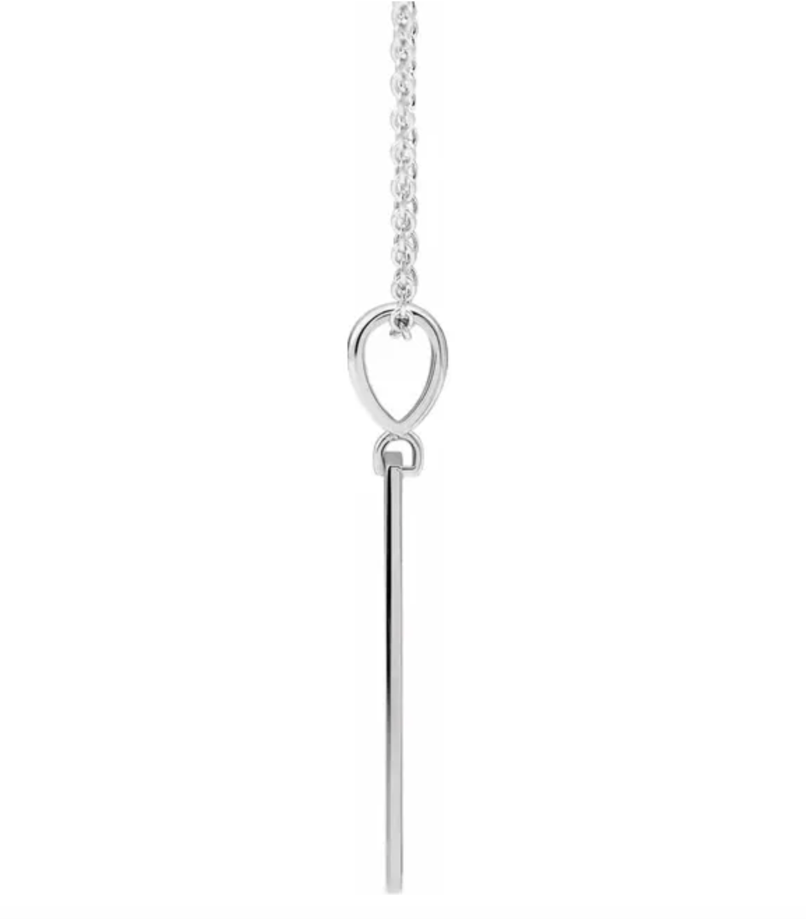 Blessed Bar 16"-18" Necklace - Plata Esterlina