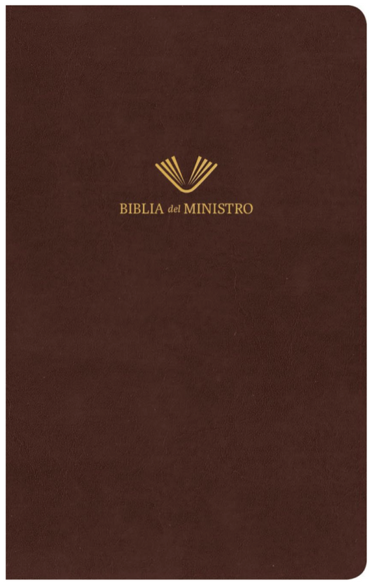 Biblia del Ministro - RVR1960 - Caoba Fino, Piel Fabricada