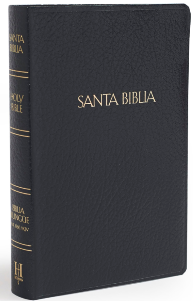 Biblia Bilingüe RVR1960/KJV - Negro, Imitación Piel con Índice