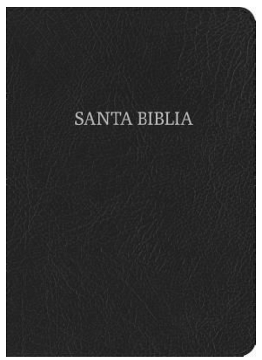 Biblia Compacta Letra Grande - RVR1960 - Negro, Piel Fabricada