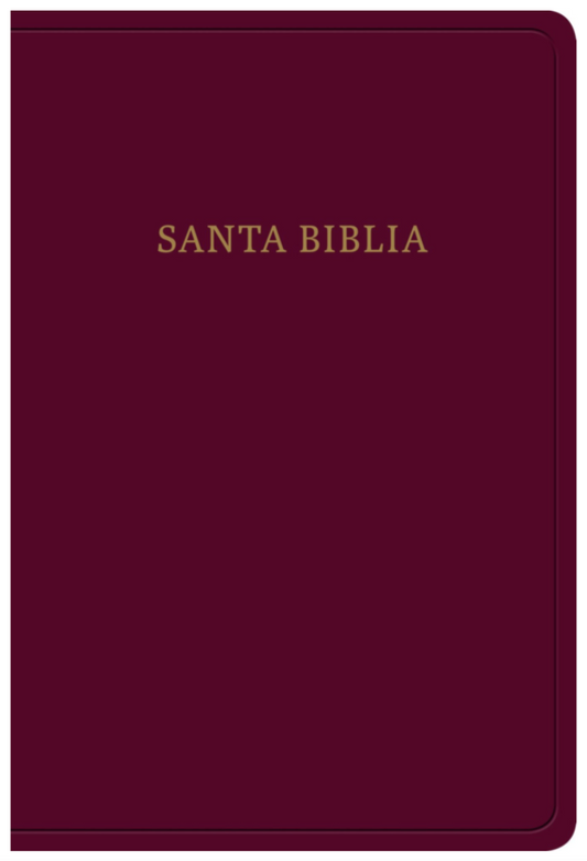 Biblia Letra Grande Tamaño Manual - RVR1960 - Borgoña, Imitación Piel con Índice