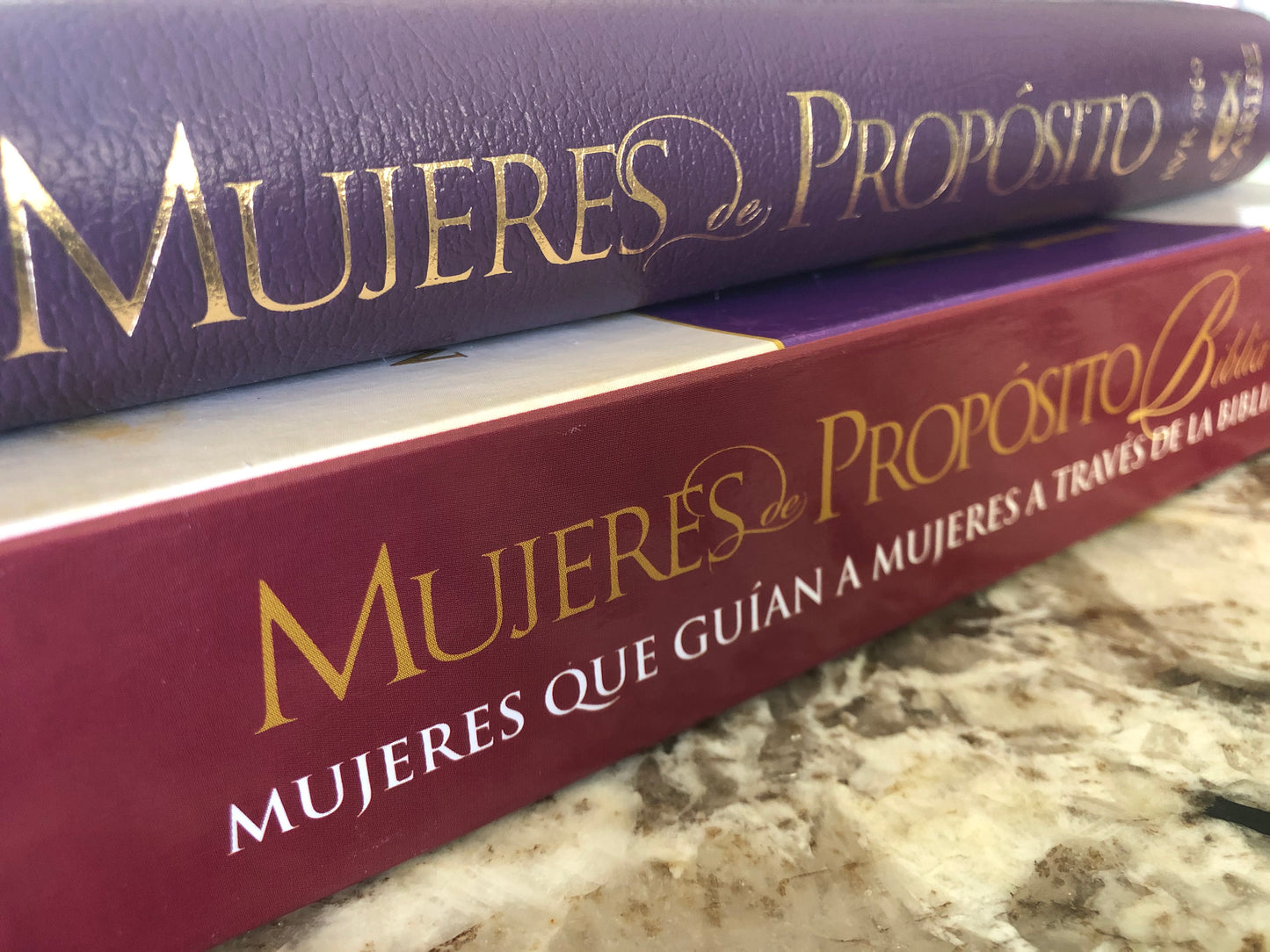 Biblia Mujeres de Proposito - RVR1960 - Púrpura, Piel Elaborada