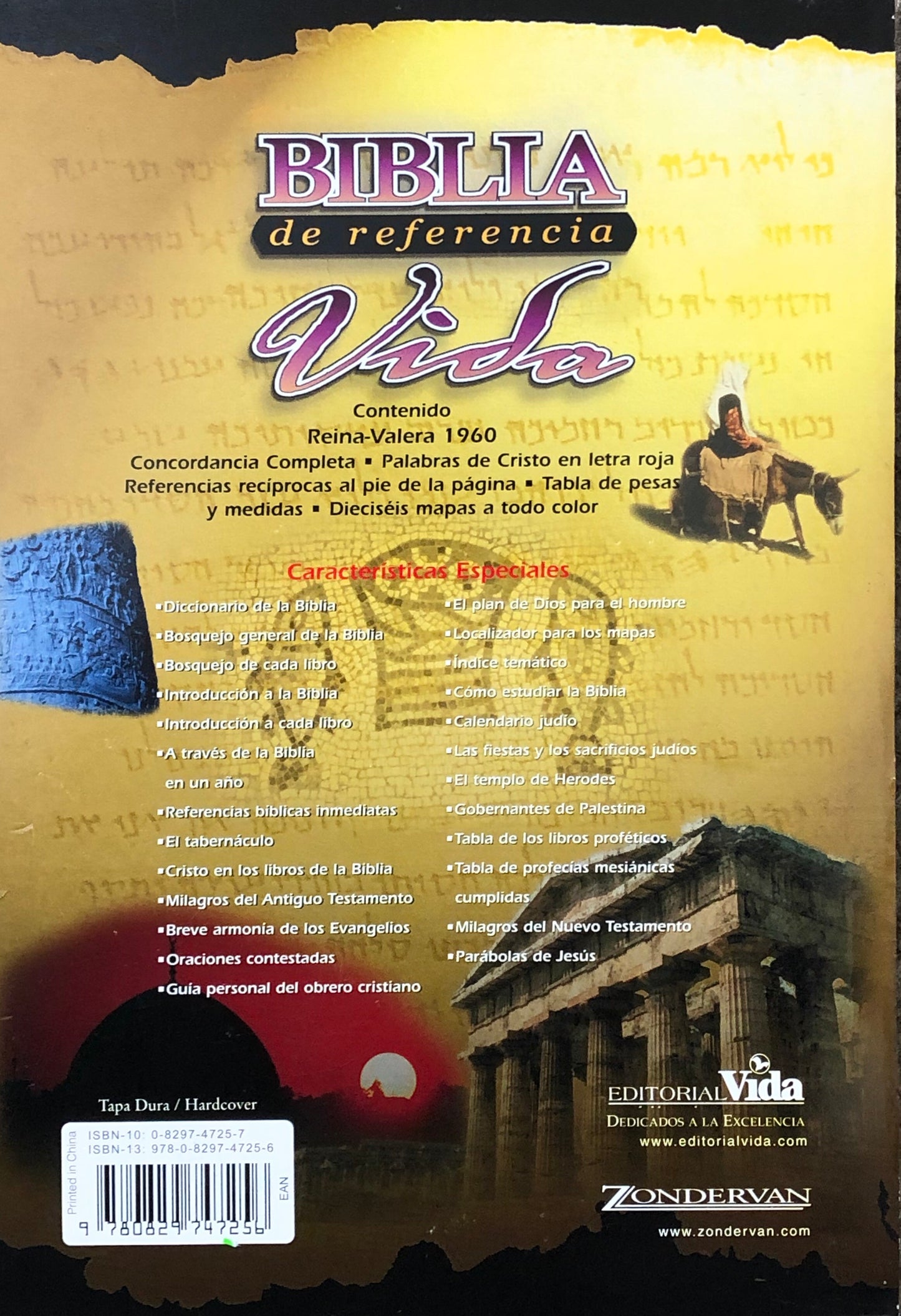 Biblia de Referencia Vida - RVR1960 - Negro, Tapa Dura