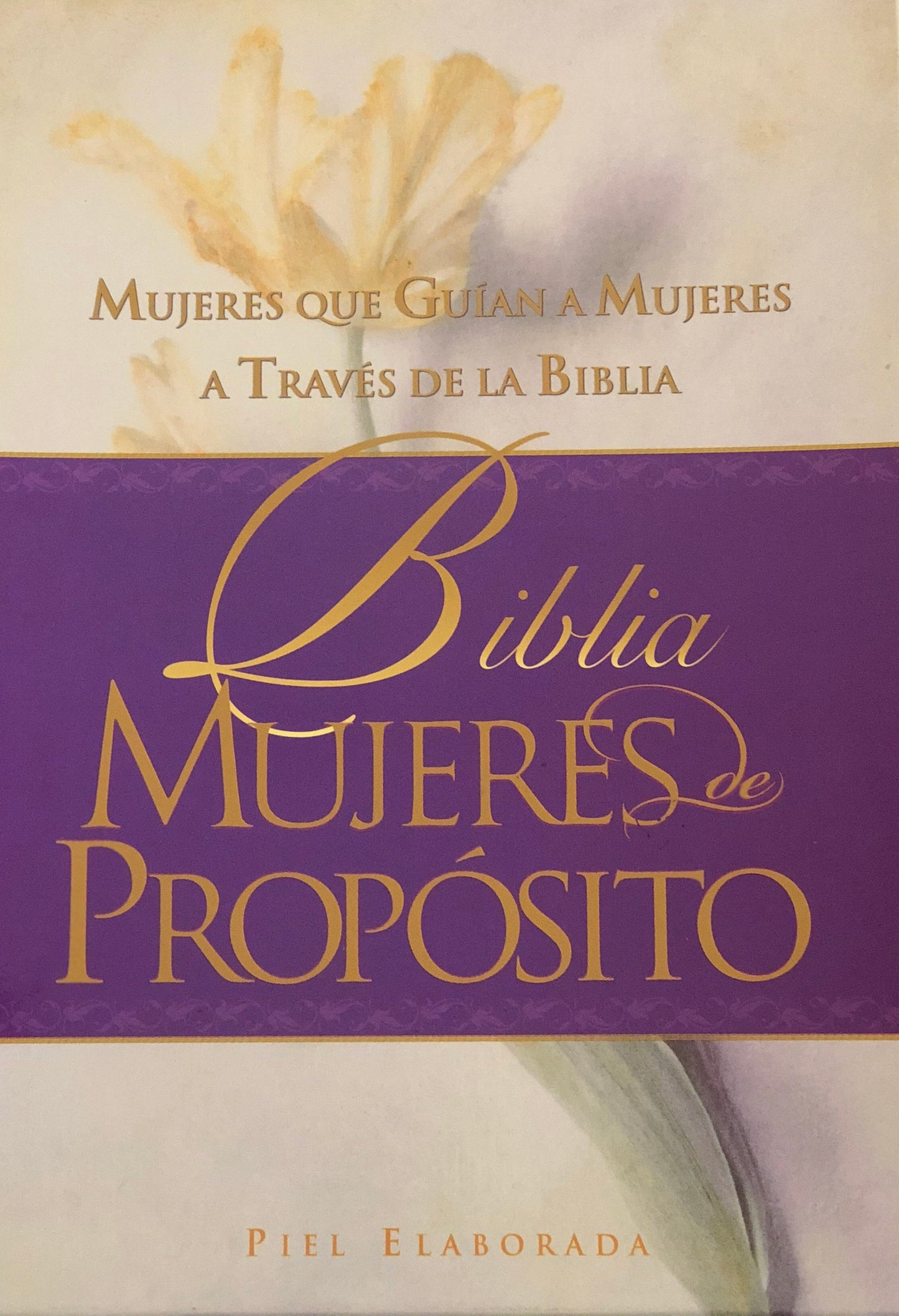 Biblia Mujeres de Proposito - RVR1960 - Púrpura, Piel Elaborada