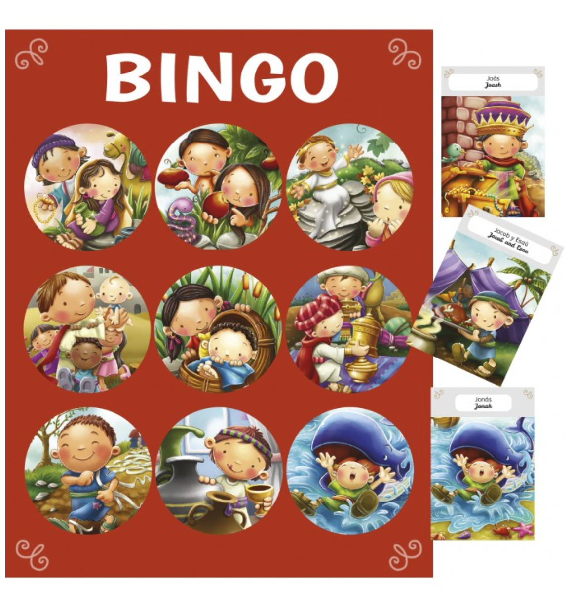 Bingo de la Biblia (Bilingüe) - Juego de Bingo