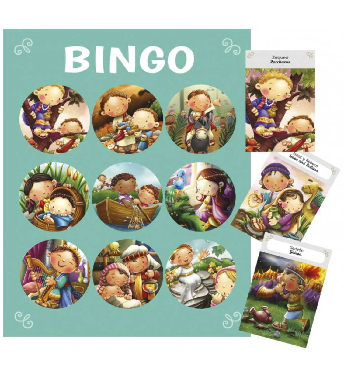 Bingo de la Biblia (Bilingüe) - Juego de Bingo