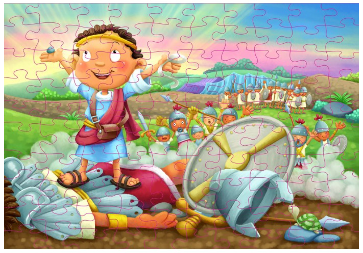 Rompecabezas 3D - David es Valiente - 100 Piezas
