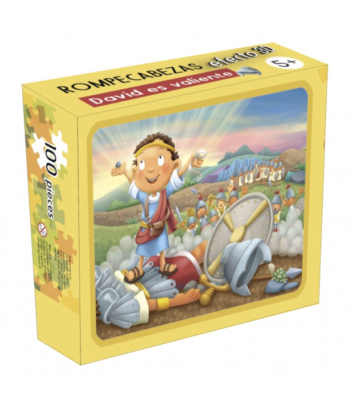 Rompecabezas 3D - David es Valiente - 100 Piezas