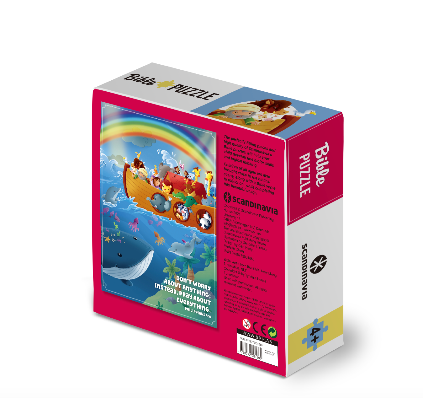 Bible Puzzle - Noah's Ark - 48 Pieces with Bible Scripture