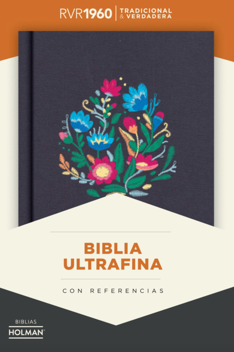 Biblia Ultrafina - RVR1960 - Bordado Sobre Tela con Índice