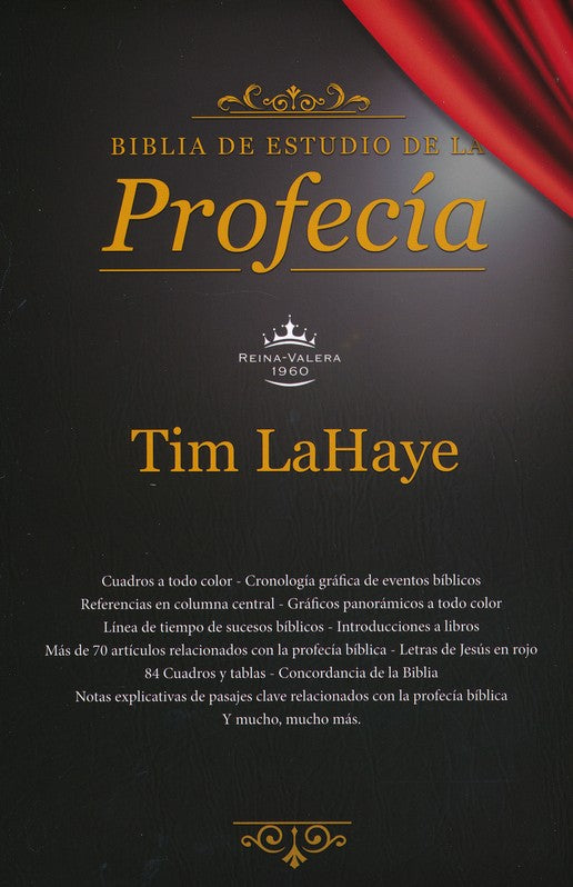 Biblia de Estudio De La Profecía - Tim LaHaye - Imitación Piel, Negro