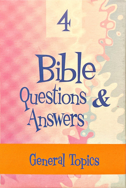 Preguntas y respuestas Bíblicas - N° 4 [Juego] Tema: Temas generales
