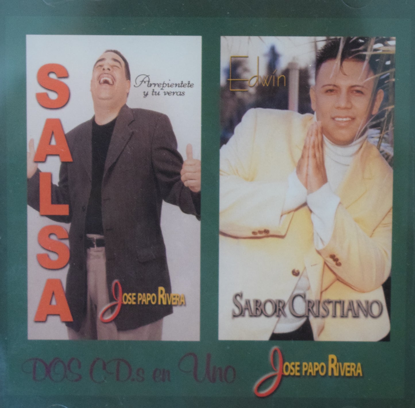 CD - Arrepiéntete Y Tu Veras – José Papo Rivera / Sabor Cristiano – Edwin