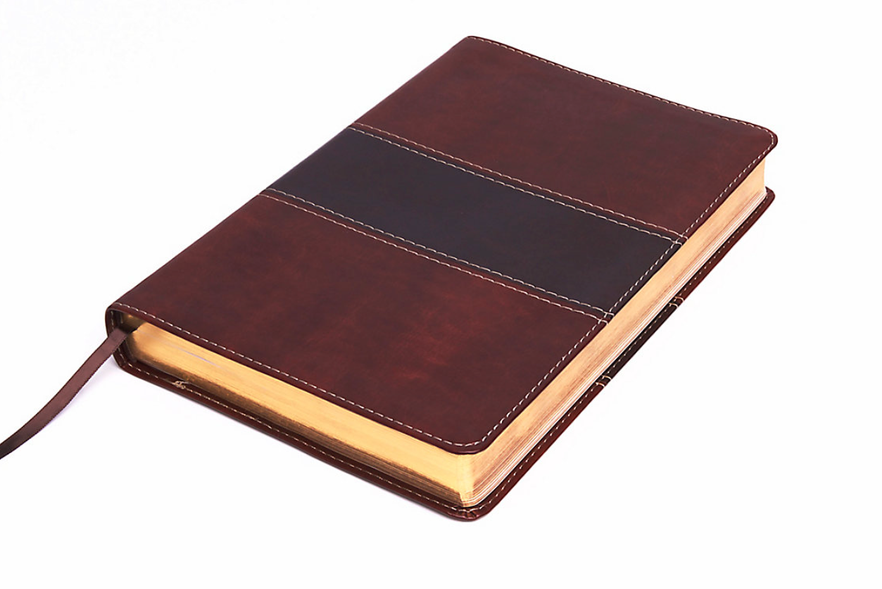 Biblia del Pescador Tamaño Manual - Caoba Símil Piel con Indice - RVR 1960 - Holman