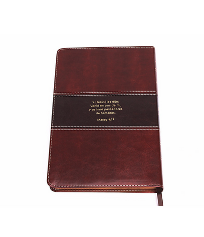 Biblia del Pescador Letra Grande - Caoba Símil Piel - RVR 1960