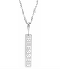 Blessed Bar 16"-18" Necklace - Plata Esterlina