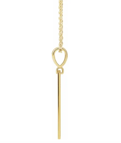 Blessed Bar 16"-18" Necklace - Gold/Oro 14K
