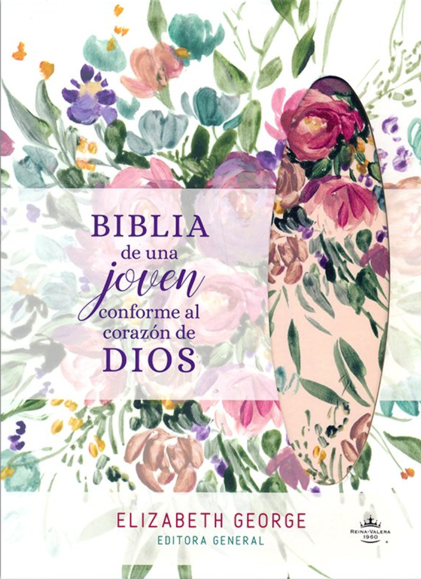 Biblia de Una Joven Conforme al Corazón de Dios - Duo Tono Floral - RVR1960