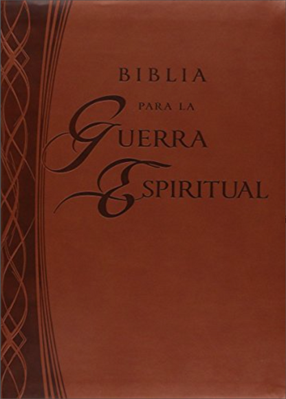 Biblia Para La Guerra Espiritual - RVR1960 - Edición de Lujo - Color Marrón con Índice -