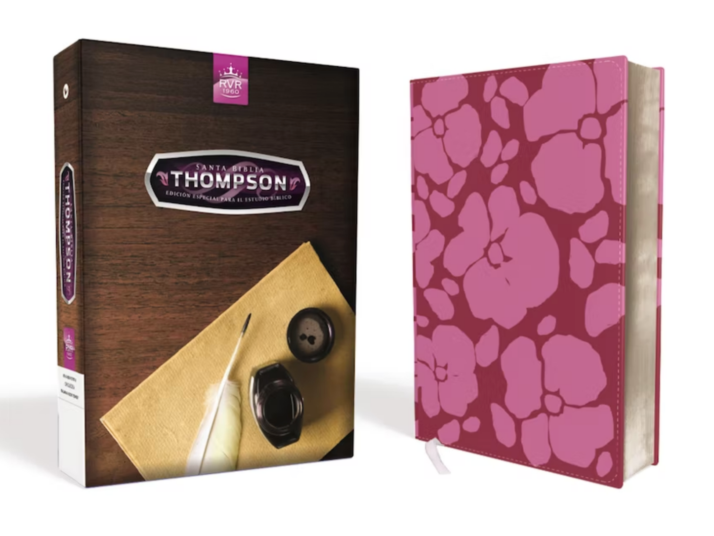 Biblia Thompson Edición Especial para el Estudio Bíblico - RVR1960 - Color Orquídea, Piel Italiana a Dos Tonos