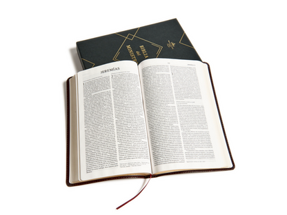 Biblia del Ministro - RVR1960 - Caoba Fino, Piel Fabricada