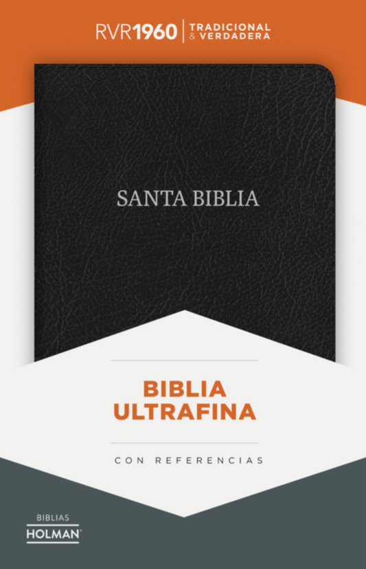 Biblia Ultrafina - RVR1960 - Negro, Piel Fabricada