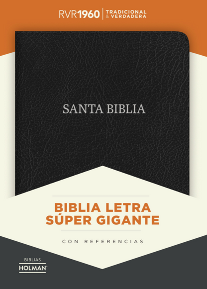 Biblia Letra Super Gigante -RVR1960 - Negro, Piel Fabricada
