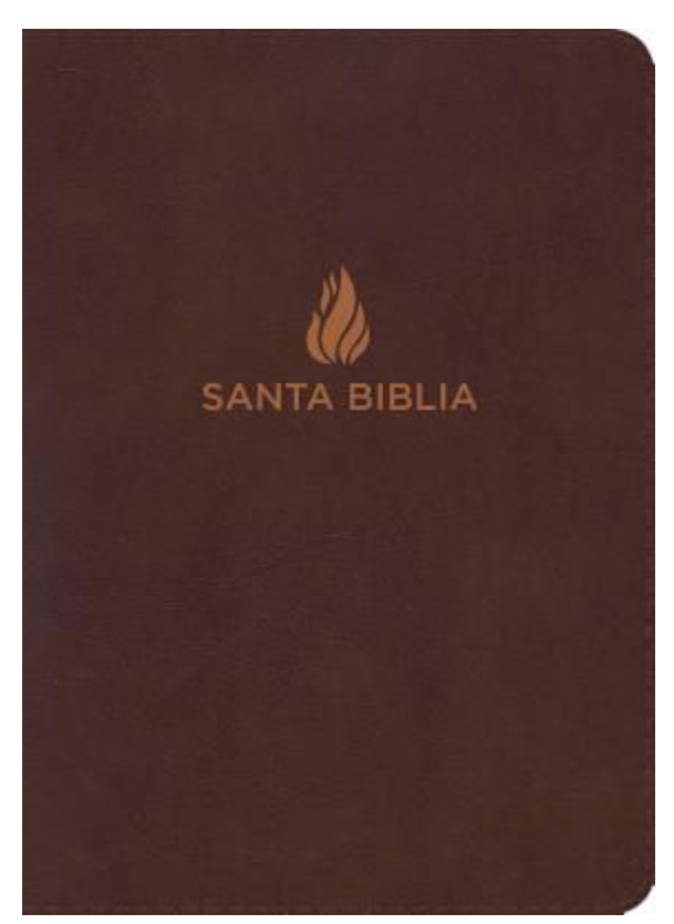 Biblia Letra Grande Tamaño Manual - RVR1960 - Marron, Piel Fabricada