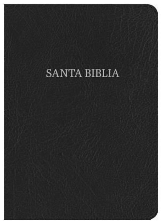 Biblia Compacta Letra Grande - RVR1960 - Negro, Piel Fabricada con Índice