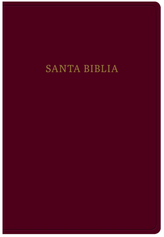 Biblia Letra Super Gigante - RVR1960 - Borgoña, Imitación Piel