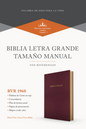 Biblia Letra Grande Tamaño Manual - RVR1960 - Borgoña, Imitación Piel