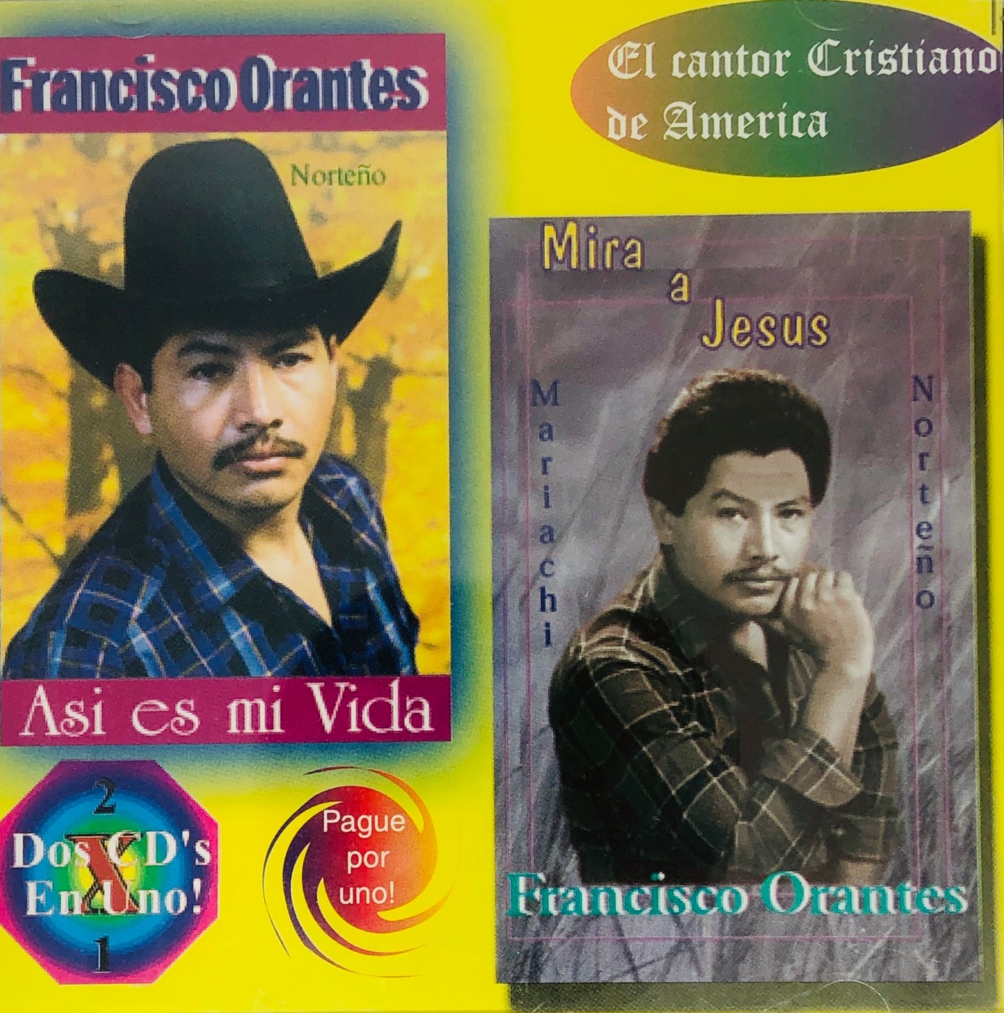 CD - Dos CD En Uno - Asi Es Mi Vida y Mira A Jesus - Norteño - Francisco Orantes