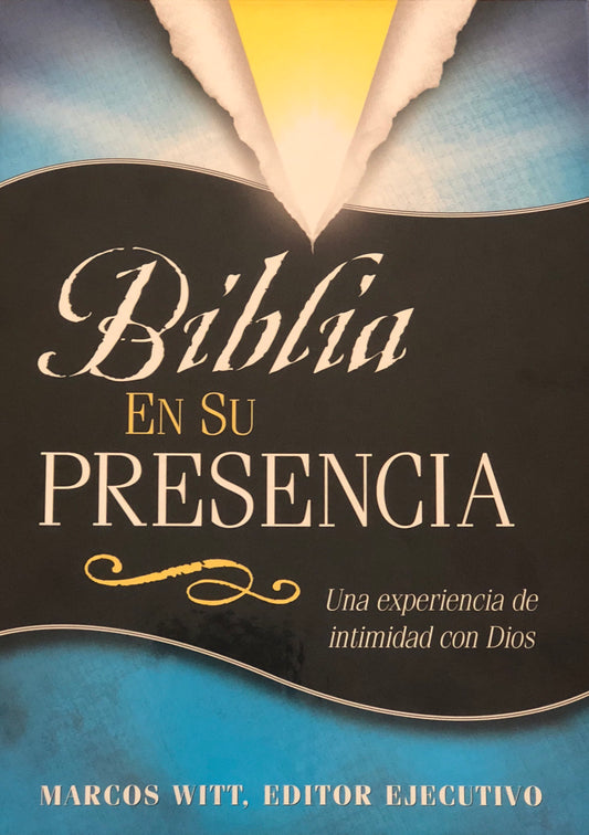 Biblia En Su Presencia - RVR1960 - Negro, Piel Elaborada